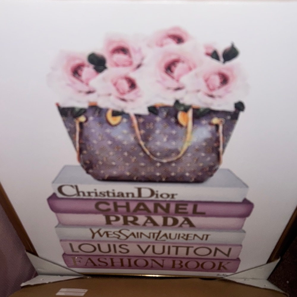 Floral Designer Handbag Art Print